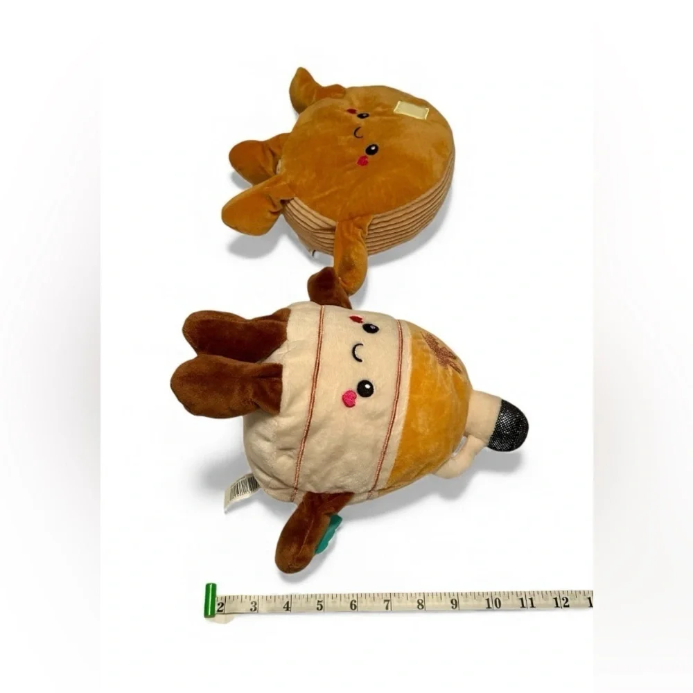 🥞 Play Right Hug Me Pancake & Syrup Plush Set – Linked Hands!